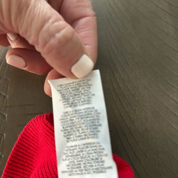 CAbi Passion Double V-Neck Pullover Sweater in Bold Red 3682 size S - Picture 6 of 9